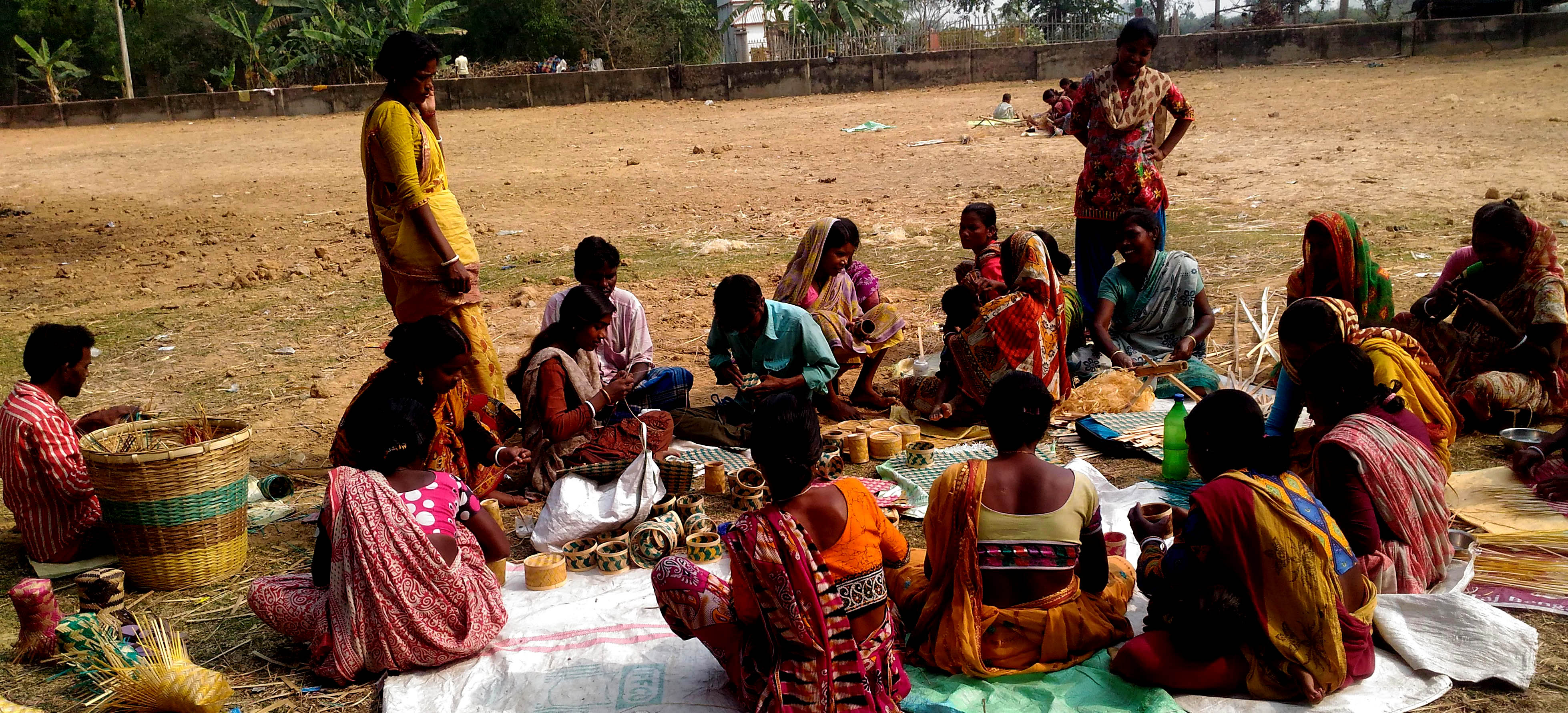 Members of a rural community supported by Poorbita