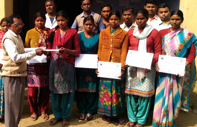 Traditional cultural performance supported by Poorbita