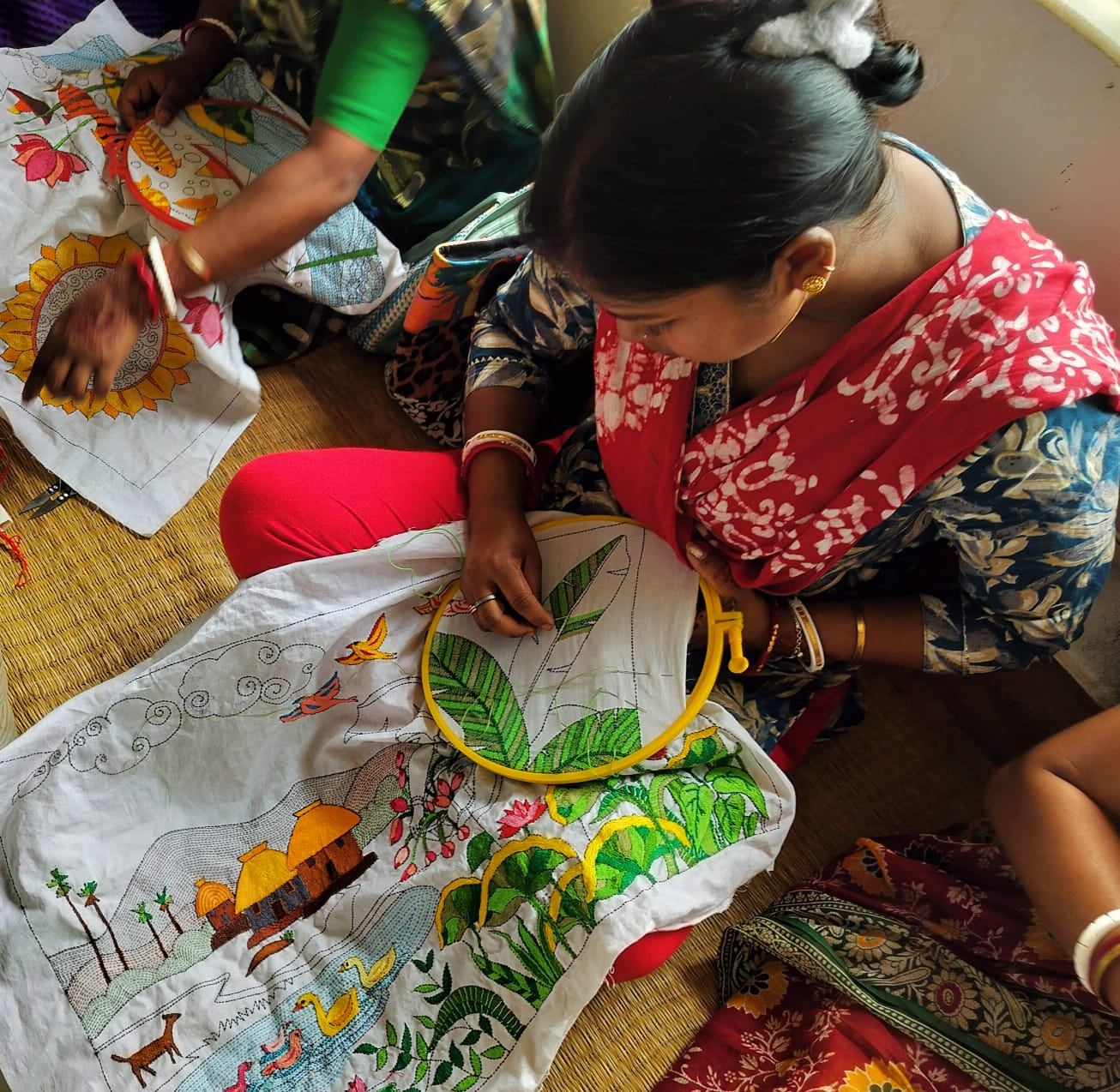 Poorbita Jibika activity in the field