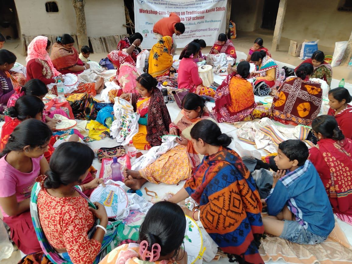 Poorbita Jibika activity in the field