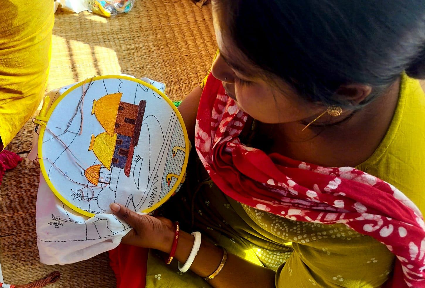 Poorbita Jibika activity in the field