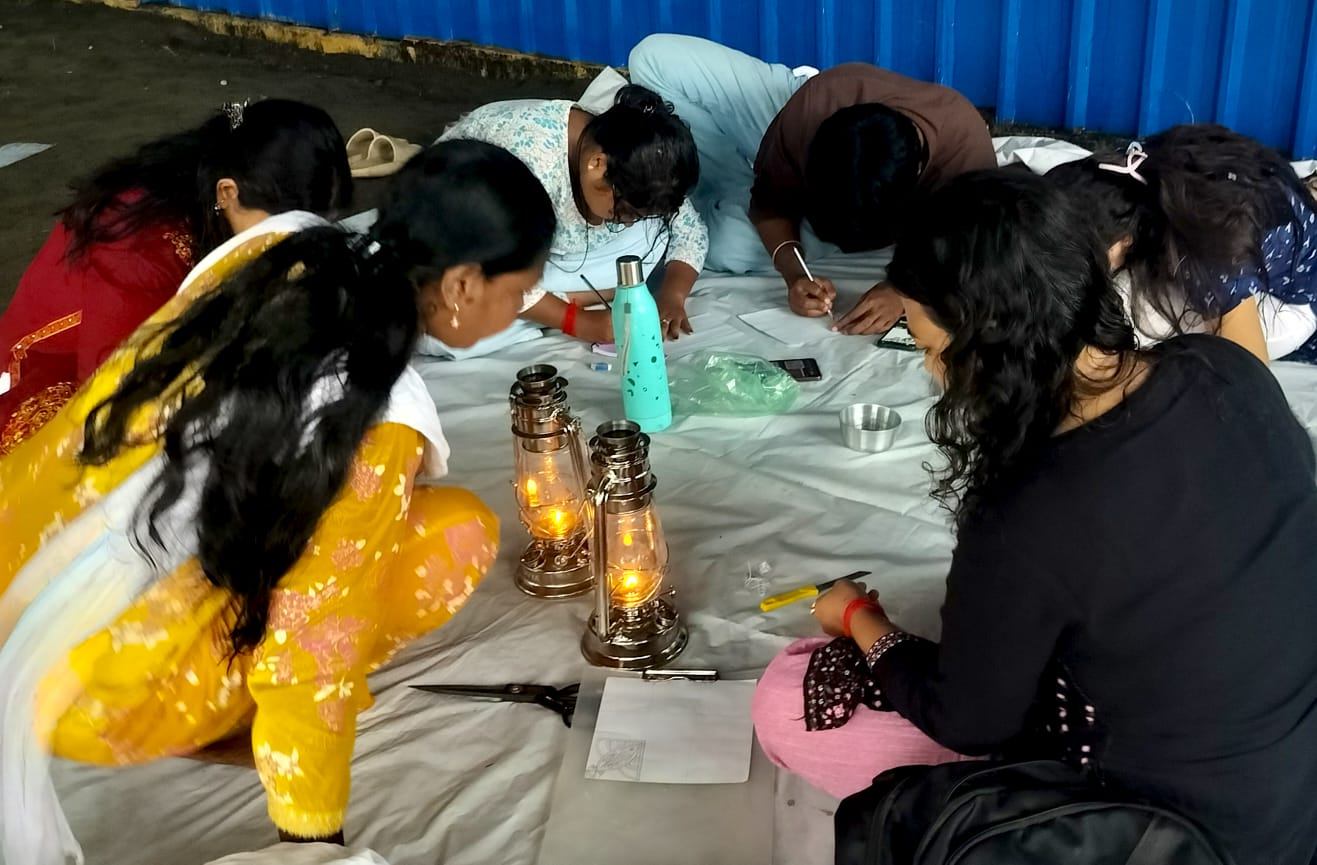 Poorbita Jibika activity in the field