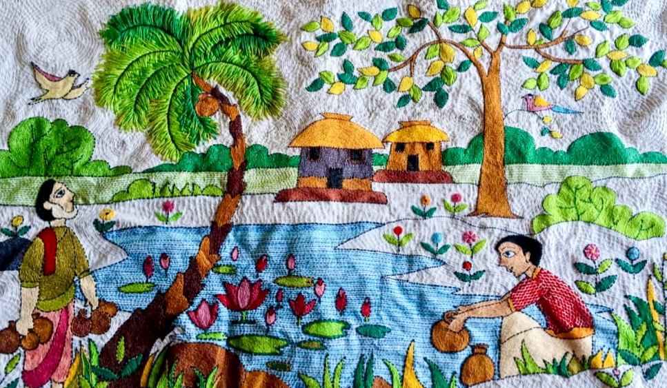 Poorbita Jibika activity in the field