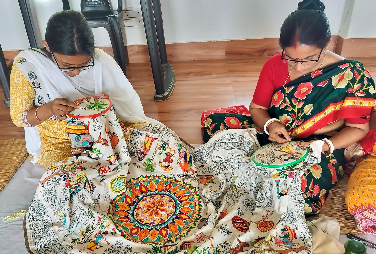 Poorbita Jibika activity in the field