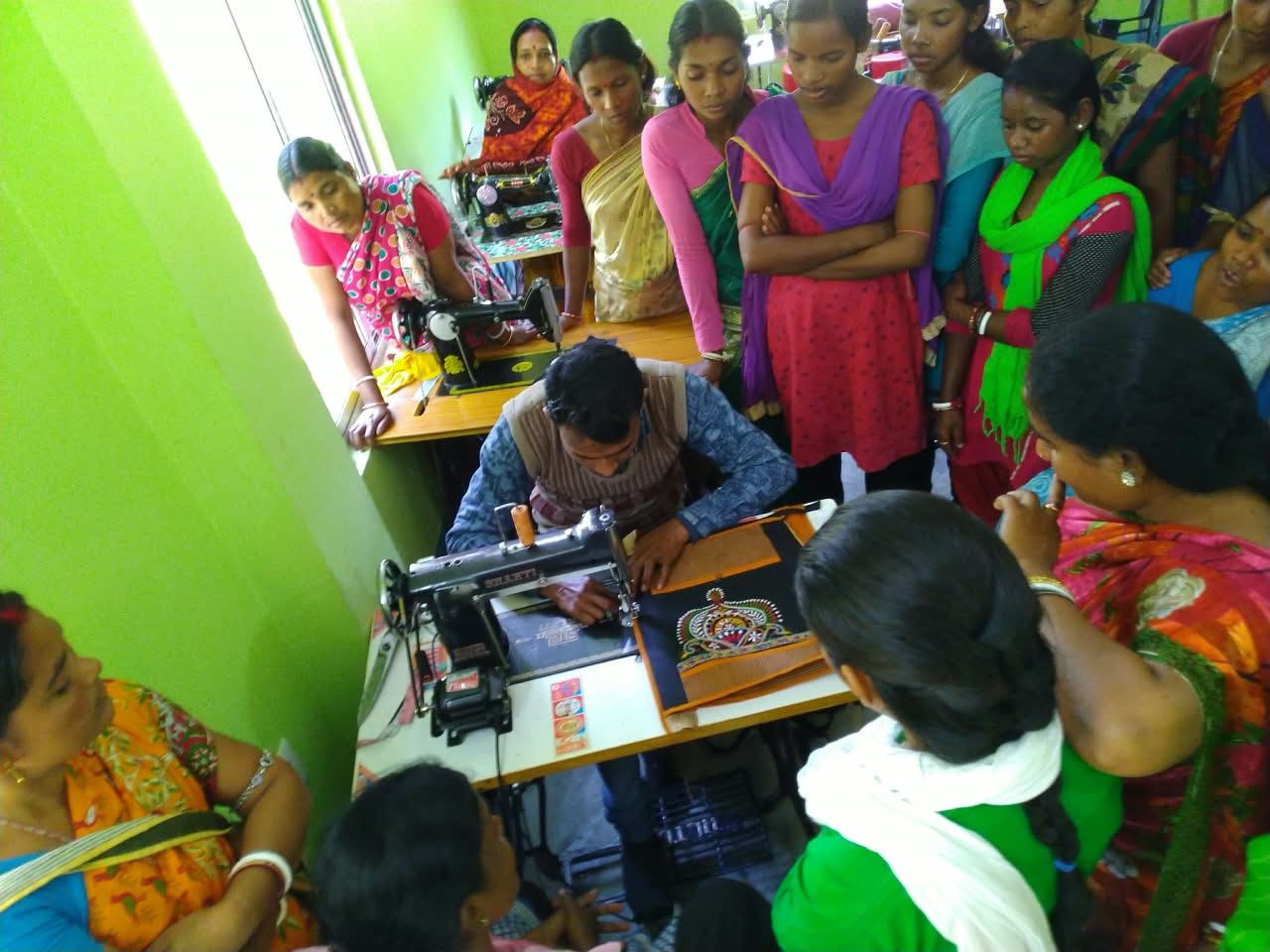 Poorbita Jibika activity in the field