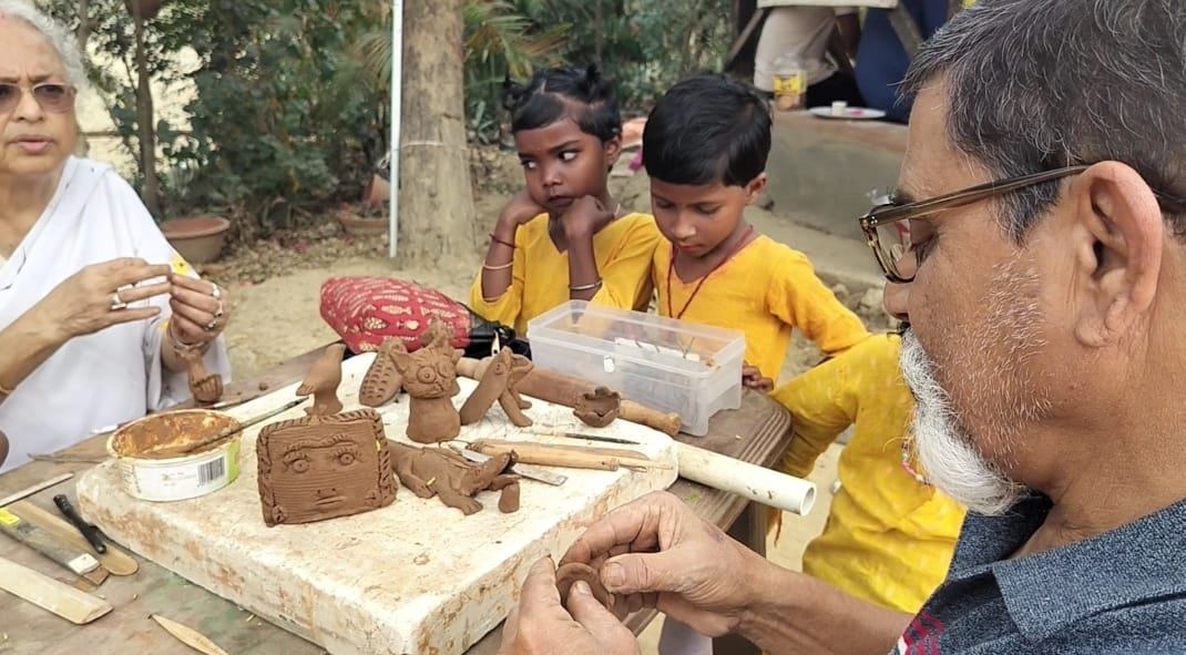 Poorbita Kishalay activity in the field