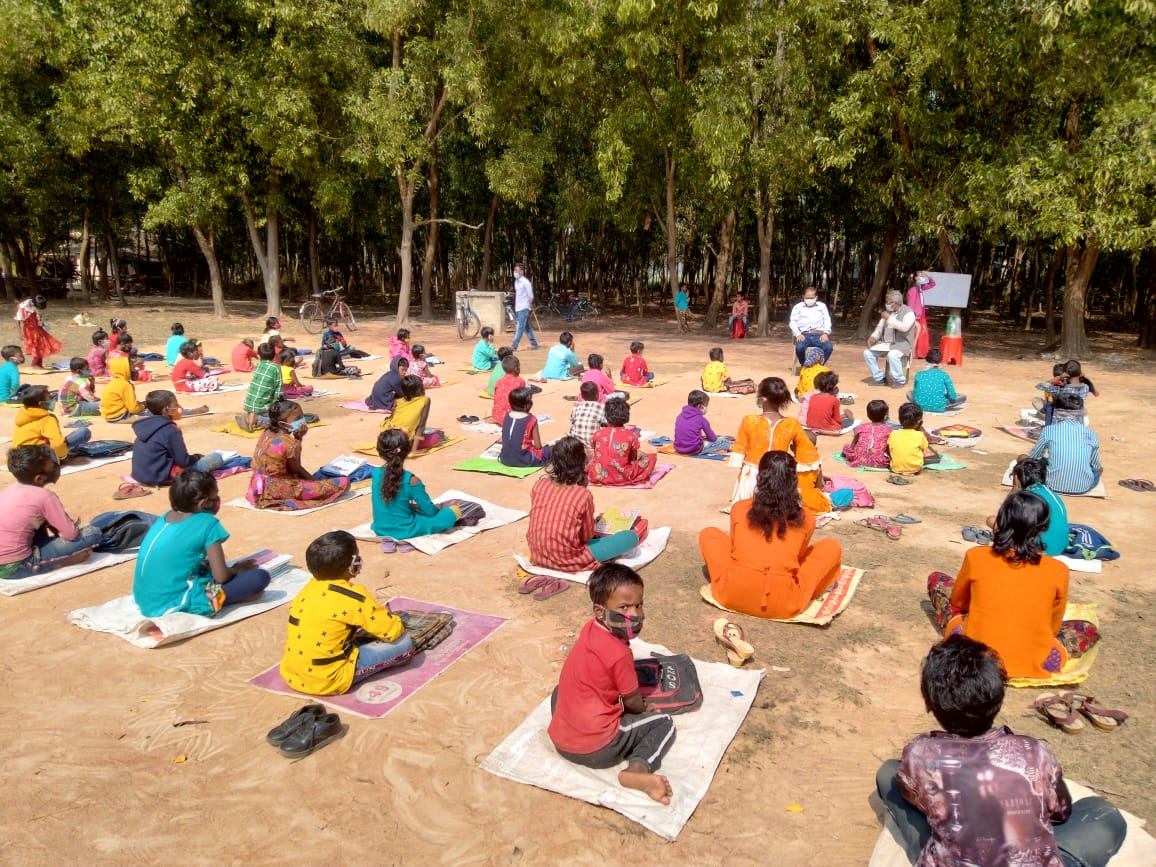 Poorbita Kishalay activity in the field