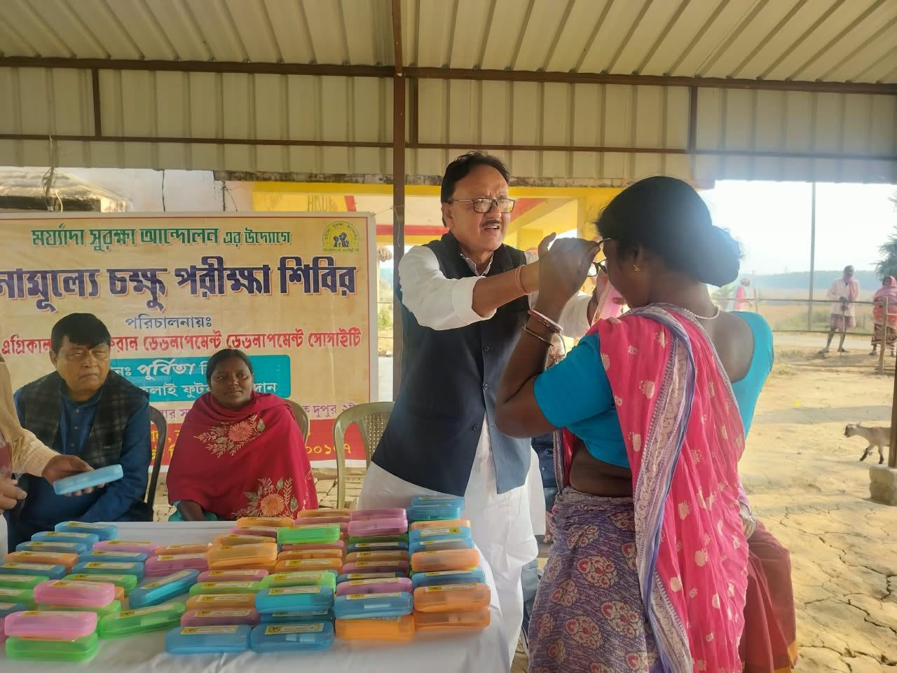 Poorbita Seva activity in the field